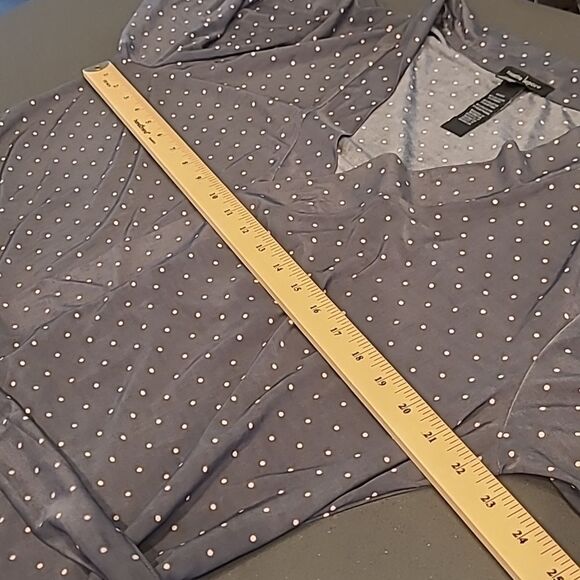 Nanette Lepore Gray with Pink Polka Dot Pajama Set - Picture 11 of 13